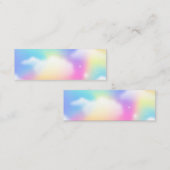 Mooie slogan "Will power of girl" Sierkussen Mini Visitekaartje (Voorkant / Achterkant)