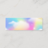 Mooie slogan "Will power of girl" Sierkussen Mini Visitekaartje (Achterkant)