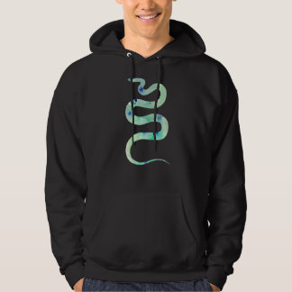 Mooie Snake Groene Bloem Hoodie