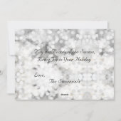 Mooie Sneeuw Scène Natuur Wolven Personaliseer Naa Feestdagenkaart (Achterkant)