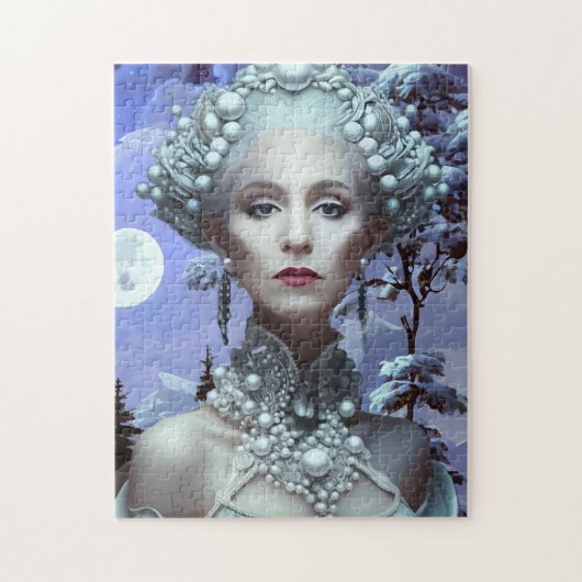 Mooie Sneeuwkoningin Fantasy Fotografie Legpuzzel (Verticaal)
