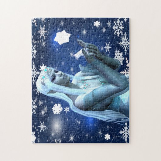 Mooie sneeuwkoningin legpuzzel (Verticaal)