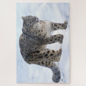 Mooie sneeuwluipaard legpuzzel (Verticaal)