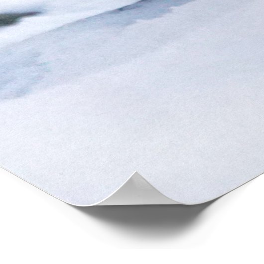 Mooie sneeuwluipaard poster (Hoek)