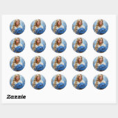 Mooie Sneeuwmaagd Ronde Sticker (Vel)