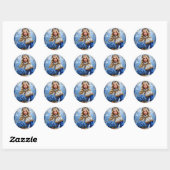 Mooie Sneeuwmaagd Ronde Sticker (Vel)
