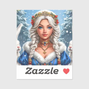 Mooie Sneeuwmaagd Sticker