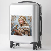 Mooie Sneeuwmeisje Sticker (Koffer)