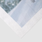 Mooie Sneeuwrijke Ierse Wolfshond scene Tissuepapier (Detail)