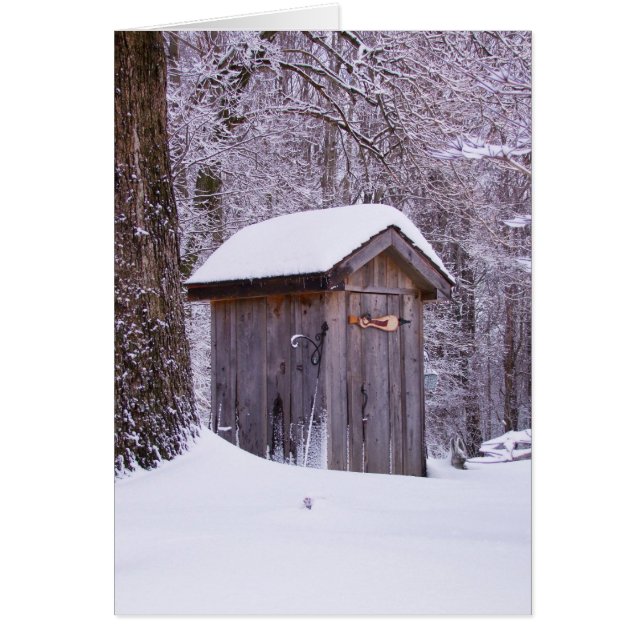 Mooie sneeuwscène foto (Voorkant)