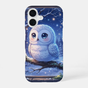 Mooie Sneeuwuil Winter Hoesje voor Telefoon iPhone 16 Hoesje