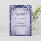 Mooie sneeuwvlokken kerstfeest kaart (Staand voorkant)