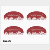 Mooie sneeuwvlokken Sticker (Vel)