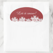 Mooie sneeuwvlokken Sticker (Tas)