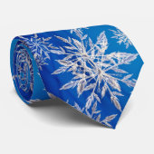 Mooie sneeuwvlokken stropdas (Opgerold)