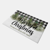 Mooie sneeuwwinterbuffelstaart deurmat (Schuin)