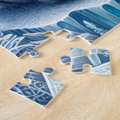 Mooie Sneeuwwitte Tijger Legpuzzel (Zijkant)