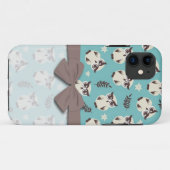 mooie sneeuwwitte uilenpatroon Case-Mate iPhone case (Achterkant (horizontaal))