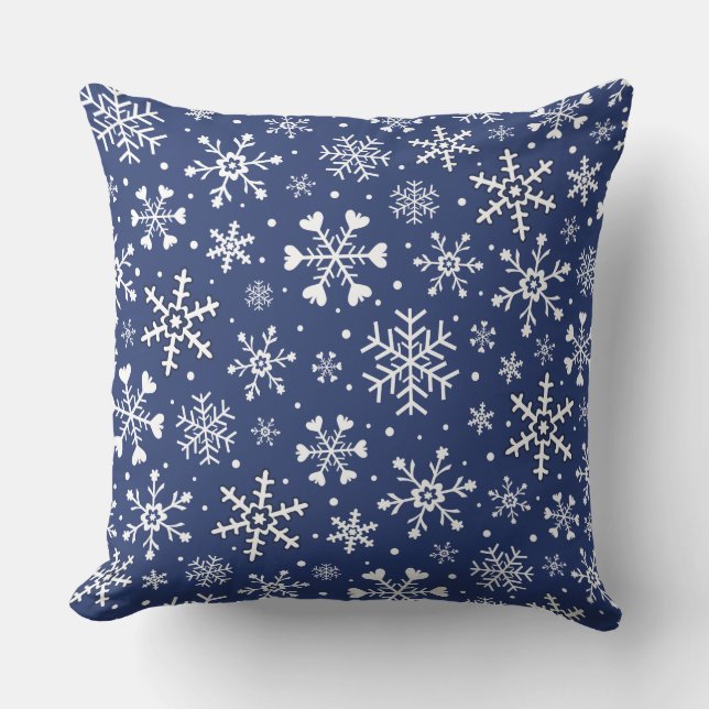 Mooie Snowflake Pillow Kussen (Voorkant)