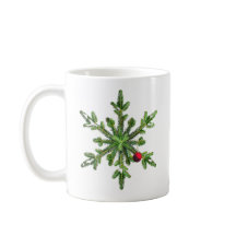 Mooie Snowy Pine Snowflake kerst