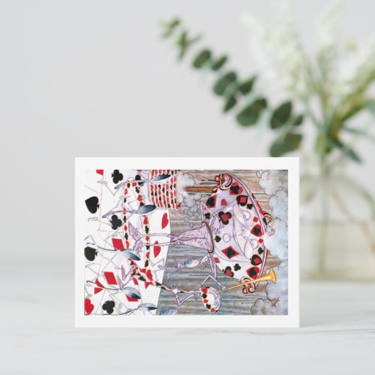Mooie soep van Alice in Wonderland Briefkaart (Staand voorkant)