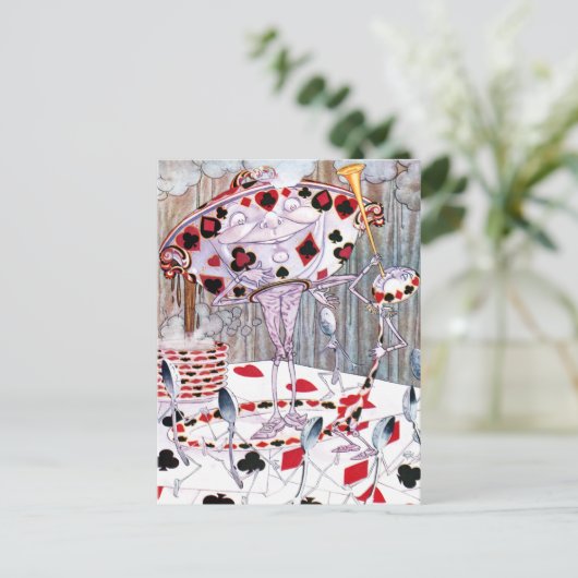 Mooie soep van Alice in Wonderland Briefkaart (Staand voorkant)