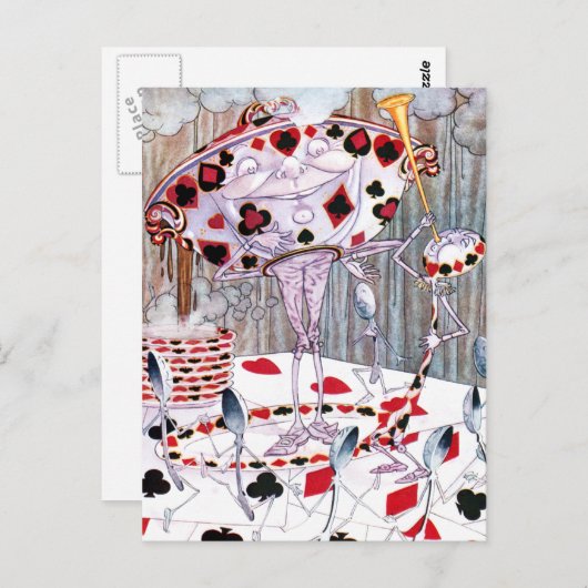 Mooie soep van Alice in Wonderland Briefkaart (Voorkant / Achterkant)