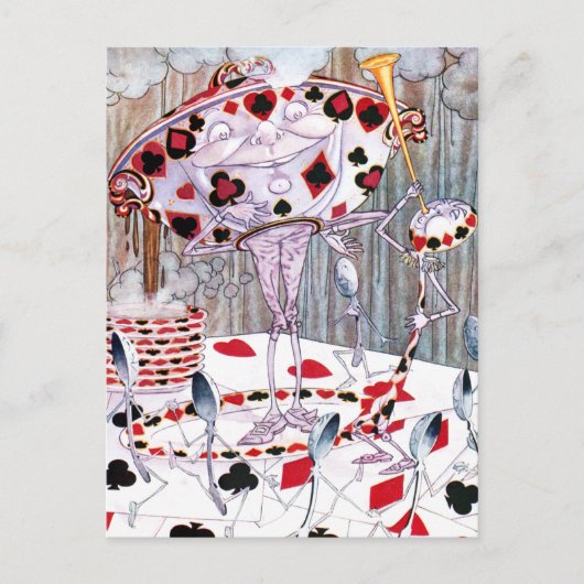 Mooie soep van Alice in Wonderland Briefkaart (Voorkant)