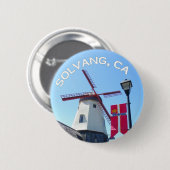 Mooie Solvang-Button! Ronde Button 5,7 Cm (Voorkant /achterkant)