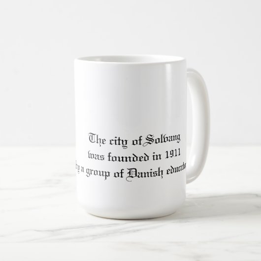 Mooie Solvang-Mok! Koffiemok (Voorkant rechts)