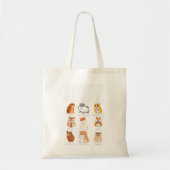 Mooie soorten hamsters dragen Syrische knaagdieren Tote Bag (Voorkant)