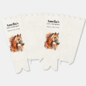 Mooie Sorrel Horse Portret Verjaardag Dank u Bedankdoosjes (Ongevouwen)