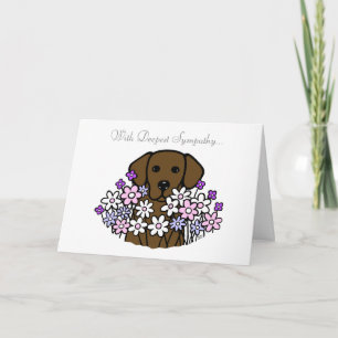 Mooie Soul Chocolade Labrador illustratie Kaart