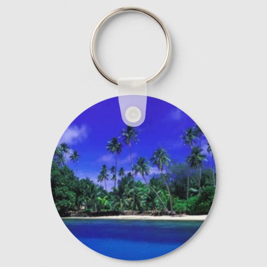 Mooie South Pacific-sleutelhanger Sleutelhanger (Voorkant)