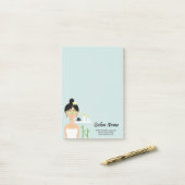 Mooie Spa Vrouw Illustratie - Spa Bedrijf Post-it® Notes (Op bureau)