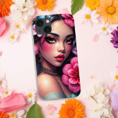 Mooie Spaanse anime vrouw Case-Mate iPhone Case