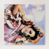 Mooie Spaanse Flamenco Dancer in Red Polka Dot Legpuzzel (Horizontaal)