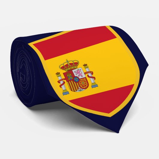 Mooie Spaanse vlag Stropdas (Opgerold)