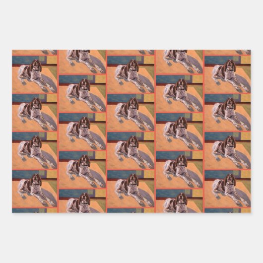 Mooie Spaniel Dog Inpakpapier Vel (Voorkant 3)