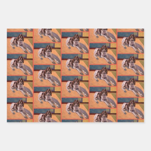 Mooie Spaniel Dog Inpakpapier Vel (Voorkant)