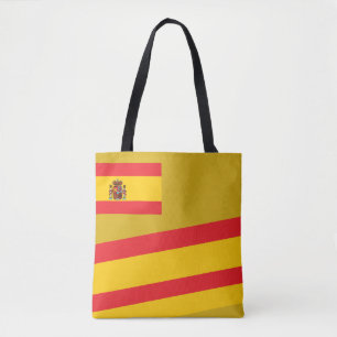 Mooie Spanje vlag kleuren Spaans Meisje Tote Bag