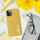 Mooie Sparkly Leuke Gouden Faux Glitter Naam Case-Mate iPhone Case