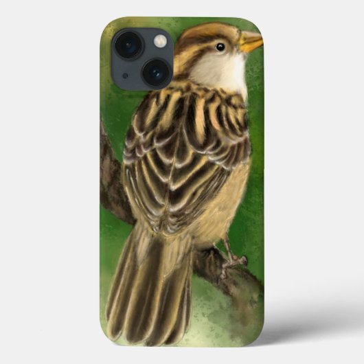 Mooie Sparrow iPhone Case (Achterkant)