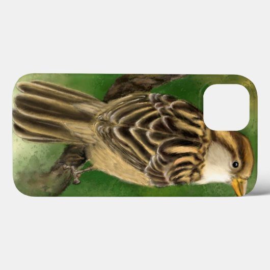 Mooie Sparrow iPhone Case (Achterkant (horizontaal))