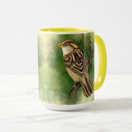 Mooie Sparrow Mok (Voorkant rechts)