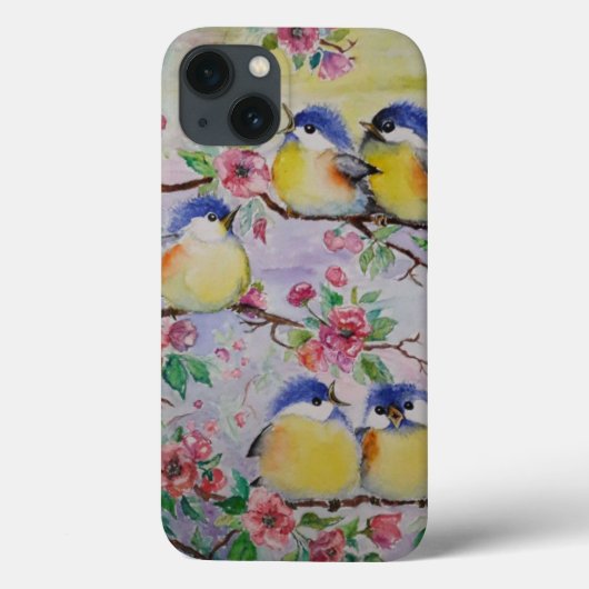 Mooie Sparrows iPhone Case Spring (Achterkant)