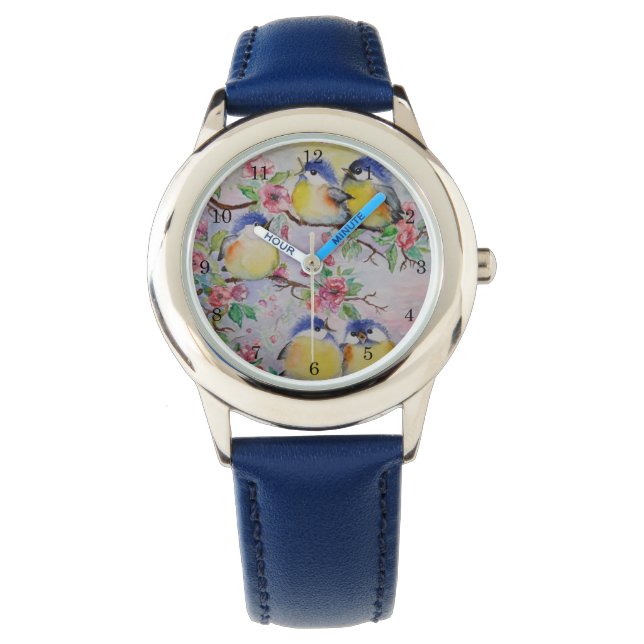 Mooie Sparrows Watch Cadeau Horloge (Voorkant)