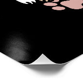 Mooie speelse kattenontwerp – Leuke poten en speel Perfect Poster (Hoek)