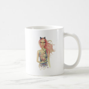 Mooie Sphinx Cat en Girl Koffiemok