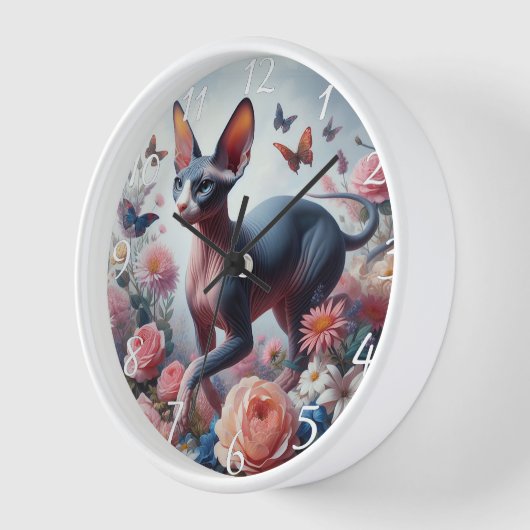 Mooie Sphynx Kat & Bloemen (Hoek)